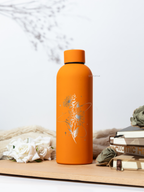 Bae-Sic Bottles 500 ML |Sunflower Universe Print | Double Walled Hot And Cold Bottles