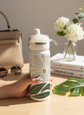 Lumi Insulated Premium Water Bottle 650ml – Bloom & Flow Print | 12+ Hours Hot & Cold | 2-Way Lid