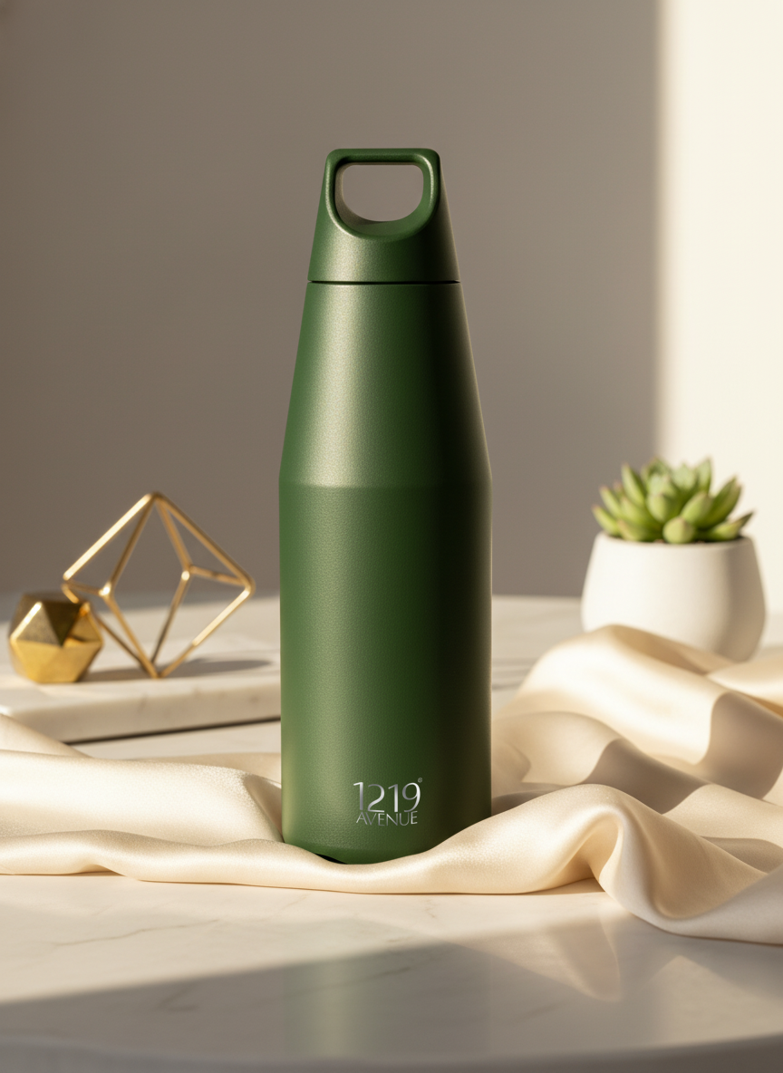 Nuvra Geo-Dash Insulated Bottles 12hrs+ Hot and Cold |Premium Gifting | 580ml and 1100ml | 1 litre capacity