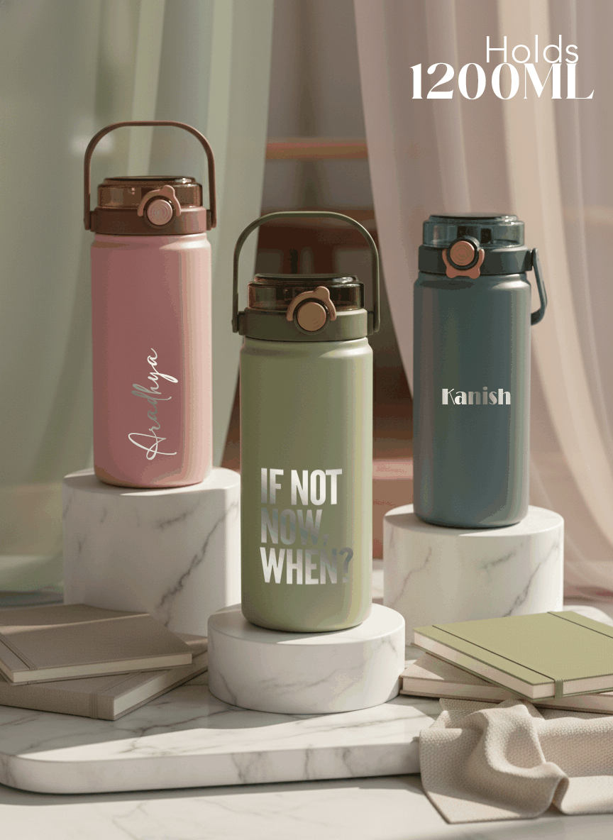 Personalized Avenue Hydrator Tumbler 1.5 ltr | 100% Leak-Proof | Double Walled Insulated Hot & Cold 18+ Hrs | 1500 ML