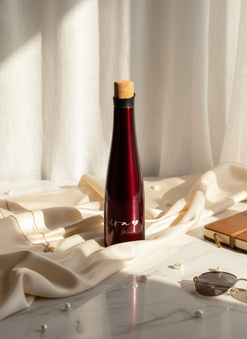 Personalized 500ml Recherche Wine Shaped Insulated Bottles 18hrs+ Hot and Cold