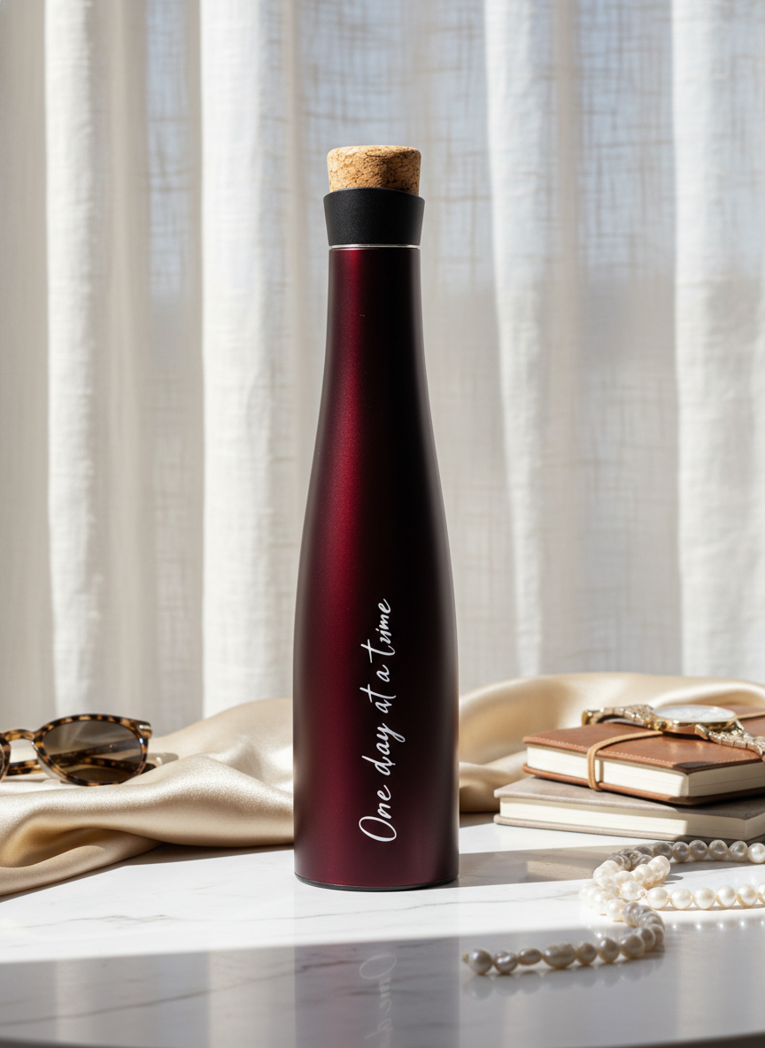 Personalized 500ml Recherche Wine Shaped Insulated Bottles 18hrs+ Hot and Cold