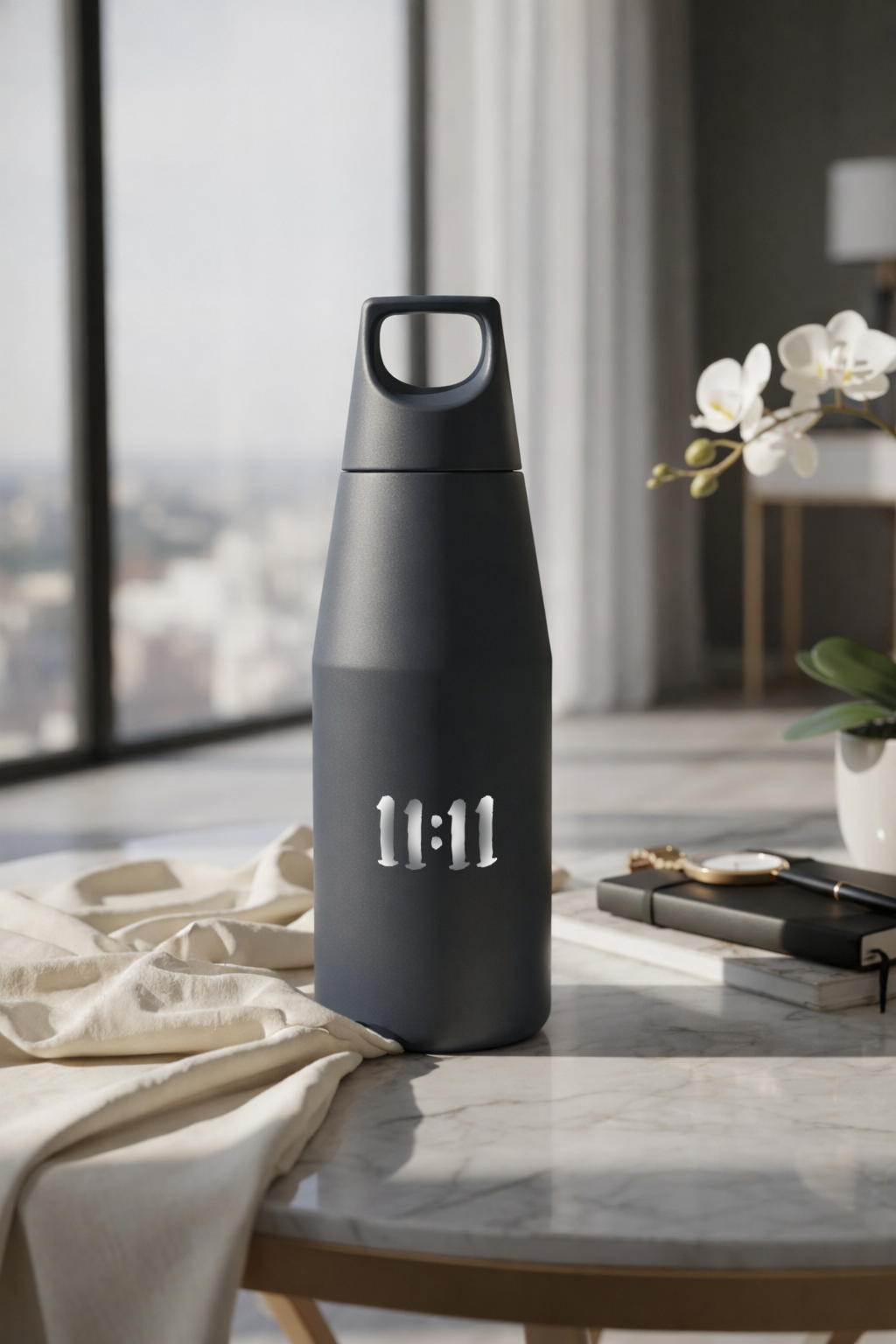 Printed Nuvra Geo-Dash Insulated Bottles 12hrs+ Hot and Cold |Premium Gifting | 580ml and 1100ml | 1 litre capacity
