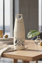 Printed Nuvra Geo-Dash Insulated Bottles 12hrs+ Hot and Cold |Premium Gifting | 580ml and 1100ml | 1 litre capacity