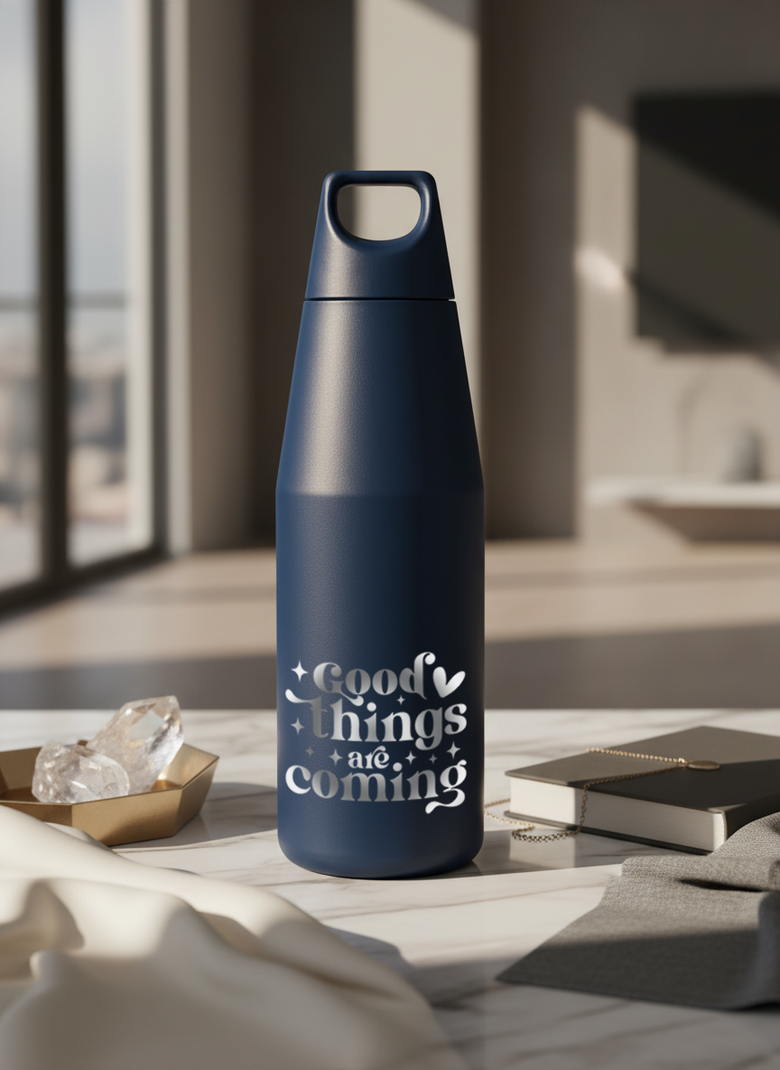 Printed Nuvra Geo-Dash Insulated Bottles 12hrs+ Hot and Cold |Premium Gifting | 580ml and 1100ml | 1 litre capacity